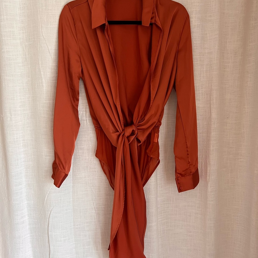 SHEIN Rust Orange Bodysuit